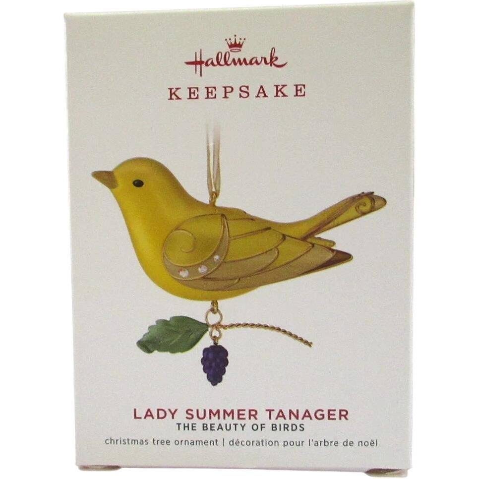 2019 Lady Summer Tanager Hallmark Ornament (Beauty of Birds) QXE3167