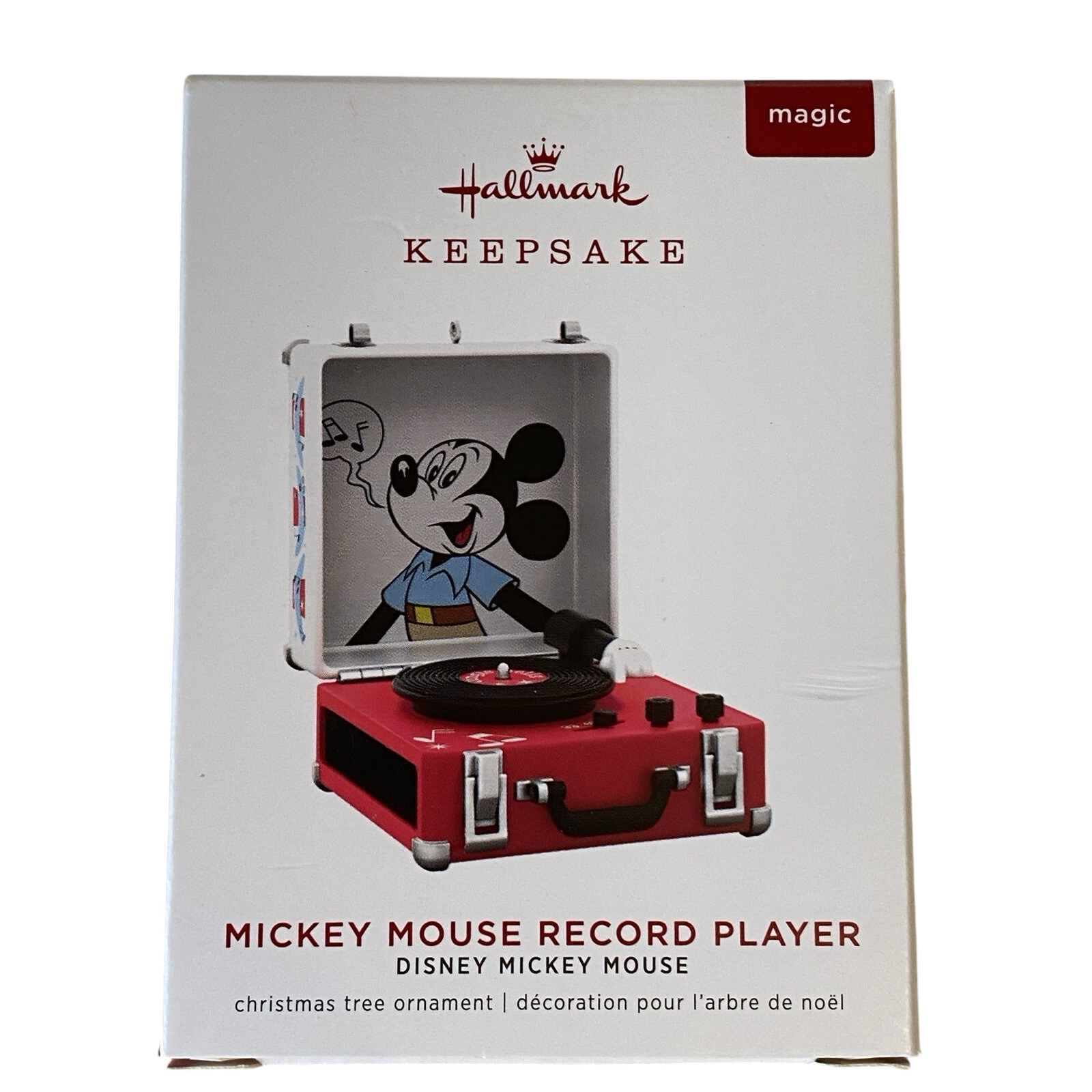 2019 Mickey Mouse Record Player Hallmark Ornament (Mickey Mouse & Friends) QXD6189