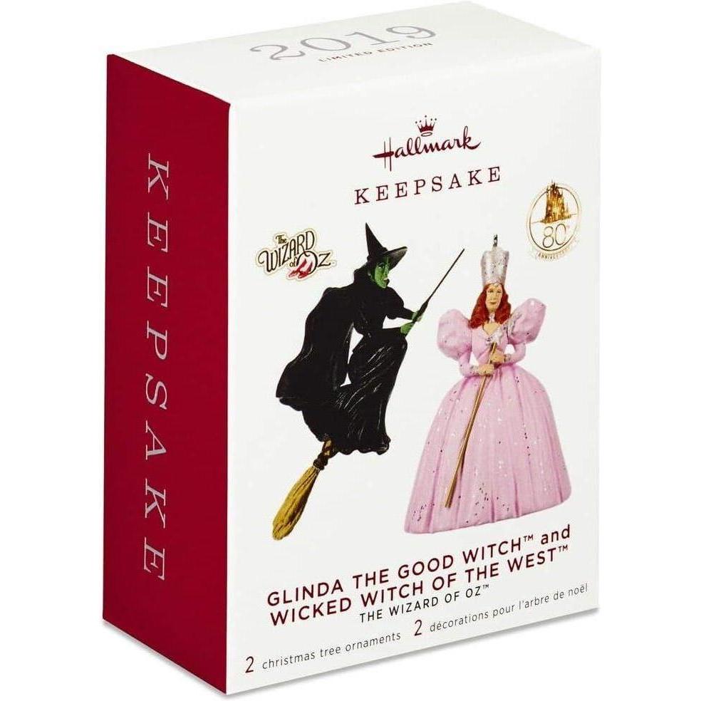 2019 Mini Glinda the Good Witch and Wicked Witch of the West Hallmark Ornament (The Wizard of Oz) QXE3197