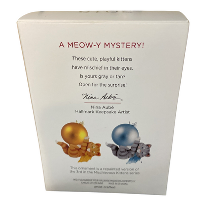 2019 Mischievous Kitten Surprise Hallmark Ornament (Mischievous Kitten) QGO2339