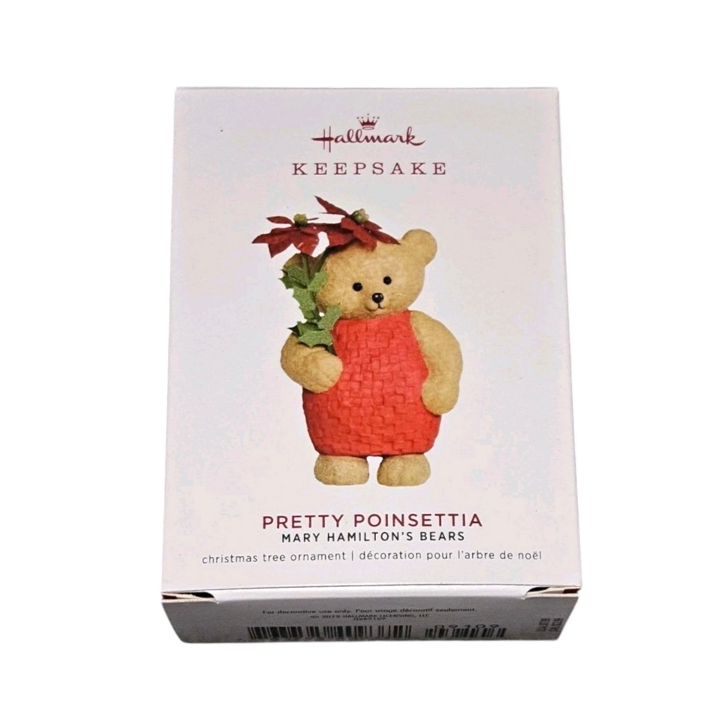 2019 Pretty Poinsettia Hallmark Ornament (Mary Hamilton's Bears) QXR9109