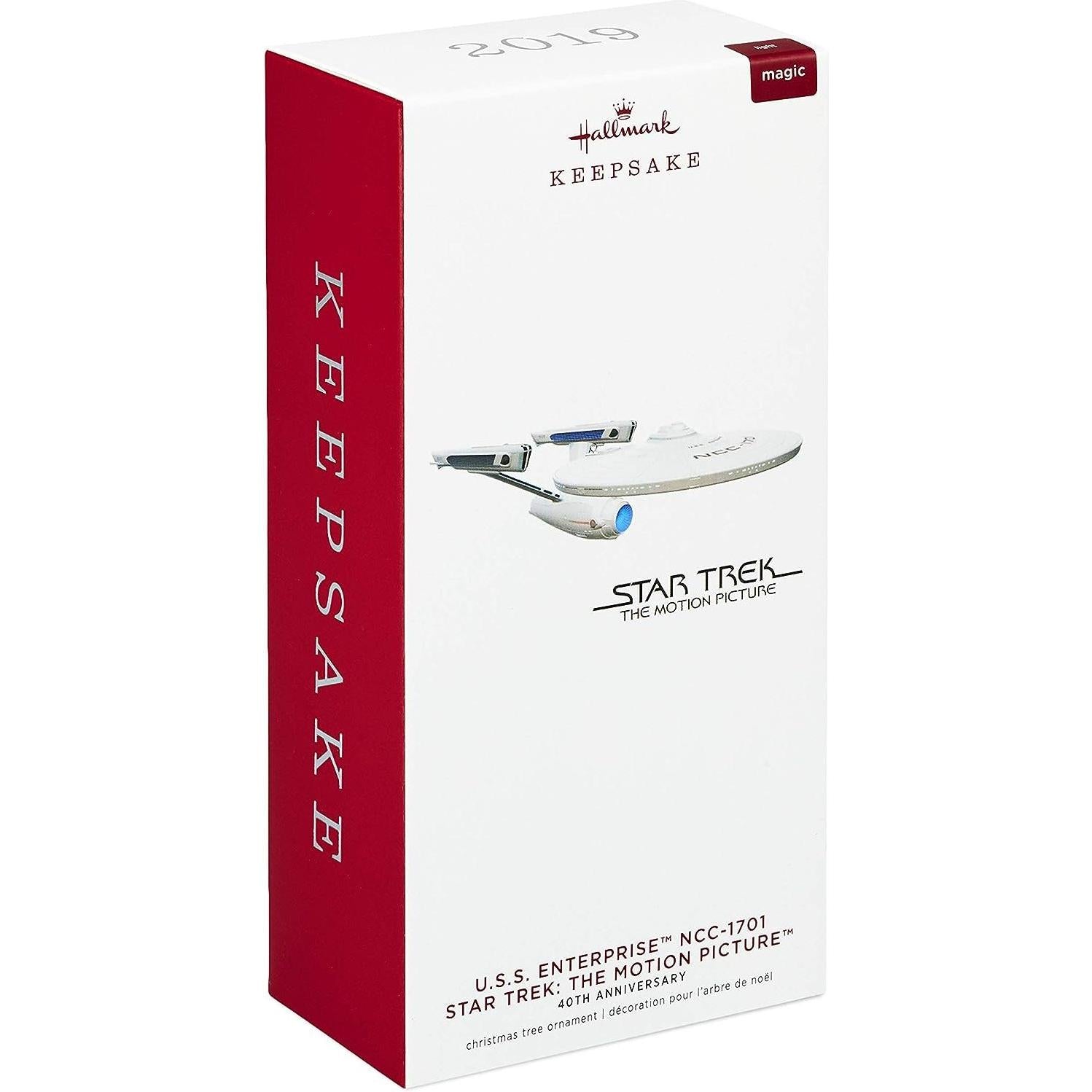 2019 U.S.S. Enterprise NCC-1701 Hallmark Ornament (Star Trek) QXI3659