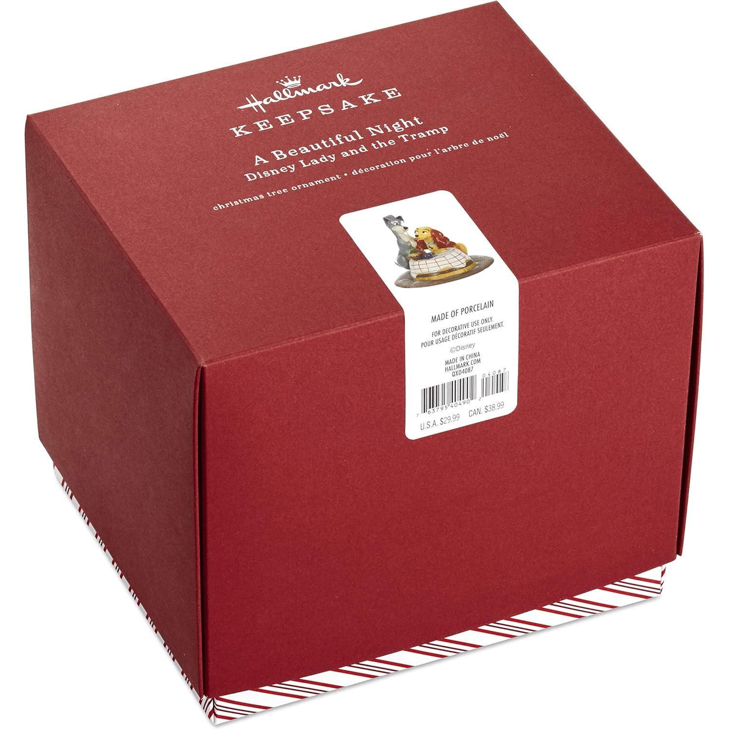 2019 A Beautiful Night Hallmark Ornament (Lady and the Tramp) QXD4087