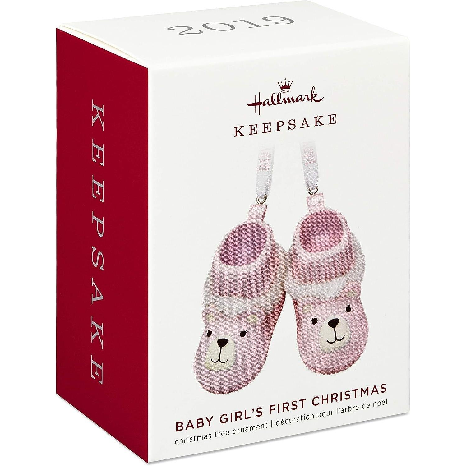 2019 Baby Girl's First Christmas Hallmark Ornament (Baby's First Christmas) QGO2367