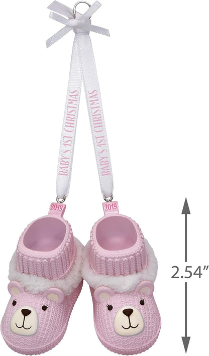 2019 Baby Girl's First Christmas Hallmark Ornament (Baby's First Christmas) QGO2367