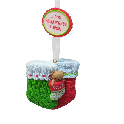 2019 Baby Makes Three (Stocking)