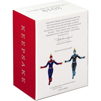 2019 Captain Marvel Mystery Box Hallmark Ornament (Super Heroes) QXI3509