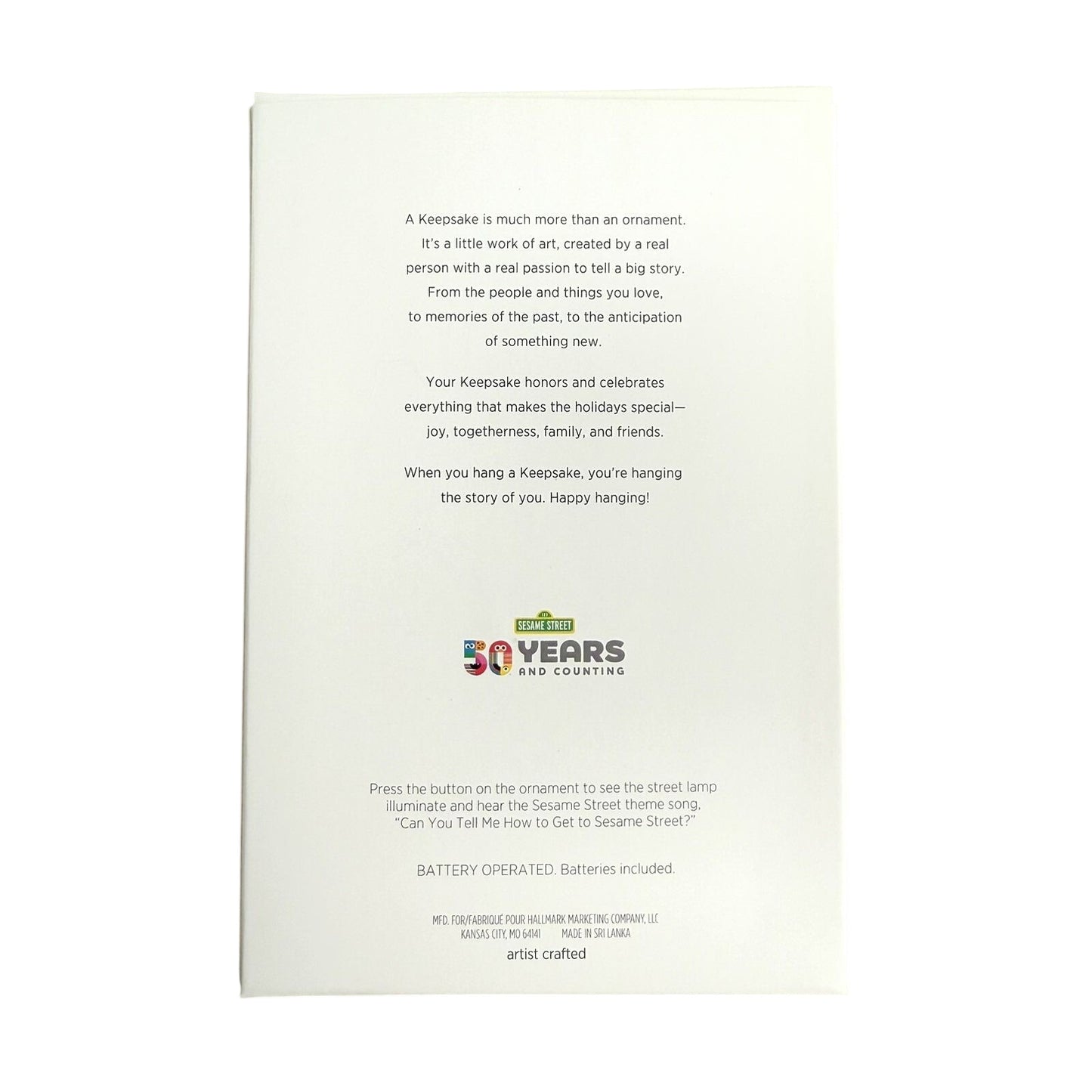 2019 Celebrating 50 Years Hallmark Ornament (Sesame Street) QXI3727