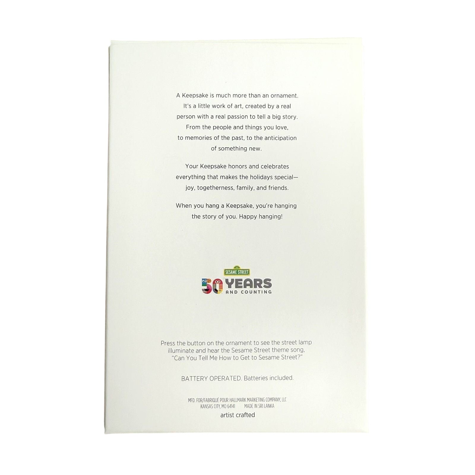 2019 Celebrating 50 Years Hallmark Ornament (Sesame Street) QXI3727