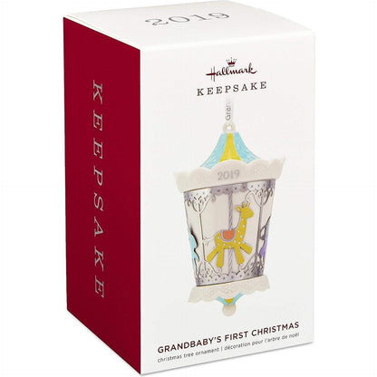 2019 GrandBaby's First Christmas Hallmark Ornament (Baby's First Christmas) QGO2379