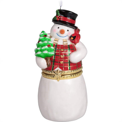 2019 Limoges Snowman Hallmark Ornament (Snowmen) QK1249