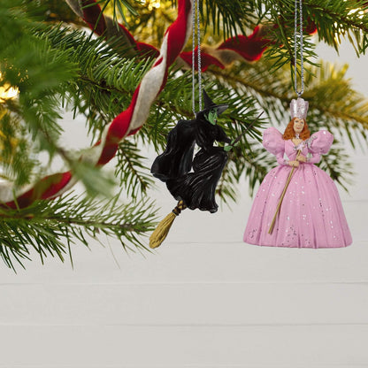 2019 Mini Glinda the Good Witch and Wicked Witch of the West Hallmark Ornament (The Wizard of Oz) QXE3197