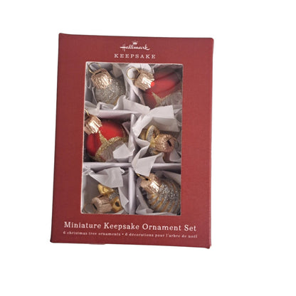 2019 Miniature Keepsake Ornament Set Hallmark Ornament (Blown Glass) QSB6159