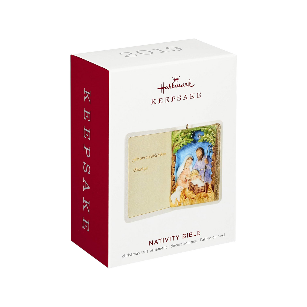 2019 Nativity Bible Hallmark Ornament (Nativity) QGO2437 Image2