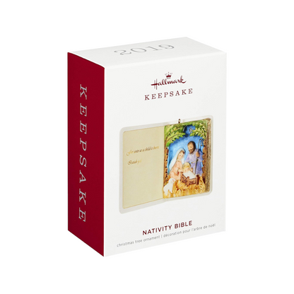 2019 Nativity Bible Hallmark Ornament (Nativity) QGO2437 Image2