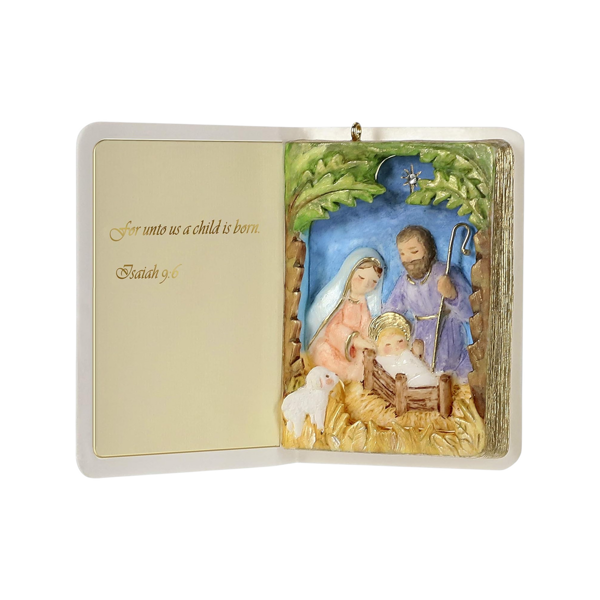 2019 Nativity Bible Hallmark Ornament (Nativity) QGO2437 Image3