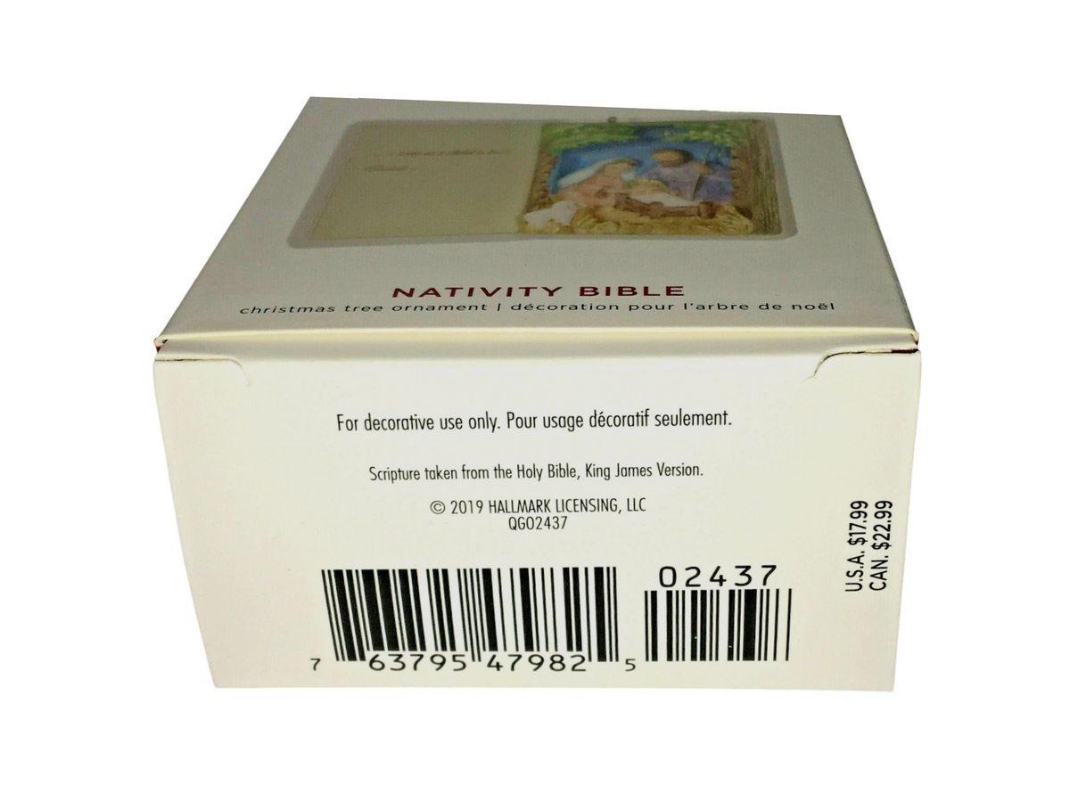 2019 Nativity Bible Hallmark Ornament (Nativity) QGO2437 Image5