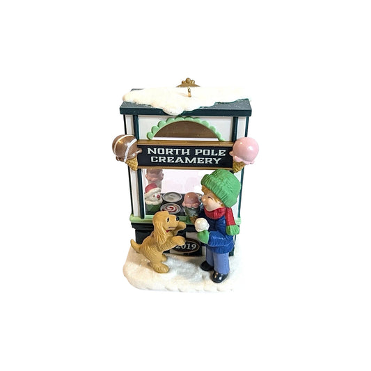 2019 North Pole Creamery Hallmark Ornament (Christmas Window) QXC5334 Image1