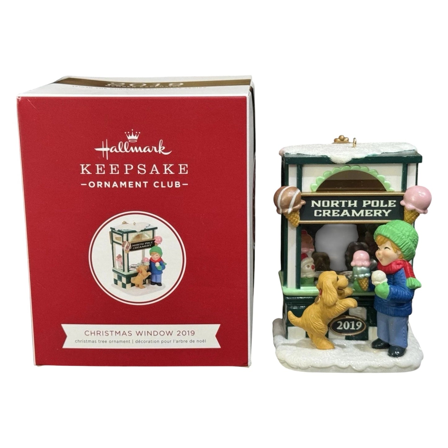 2019 North Pole Creamery Hallmark Ornament (Christmas Window) QXC5334 Image3