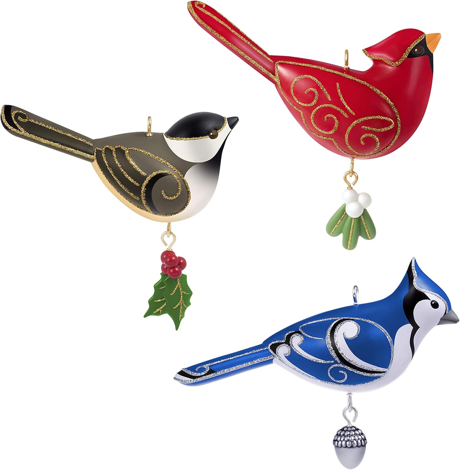 2019 Outdoor Bird Ornament Set Hallmark Ornament (Beauty of Birds) QGO3387