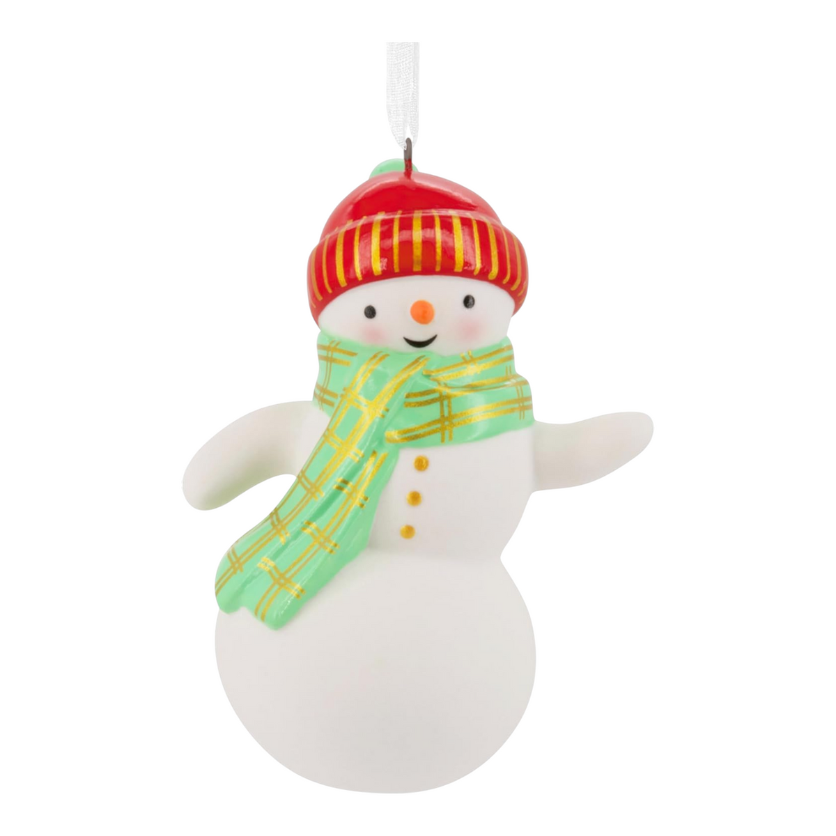 2019 Porcelain Snowman (Snowmen) Hallmark Ornament 1HAJ2150 Image1