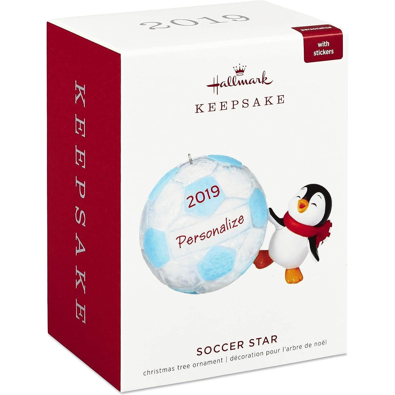 2019 Soccer Star Hallmark Ornament (South Pole Pals) QG02217
