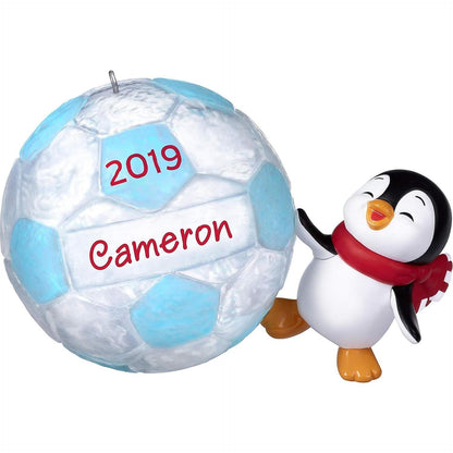 2019 Soccer Star Hallmark Ornament (South Pole Pals) QG02217