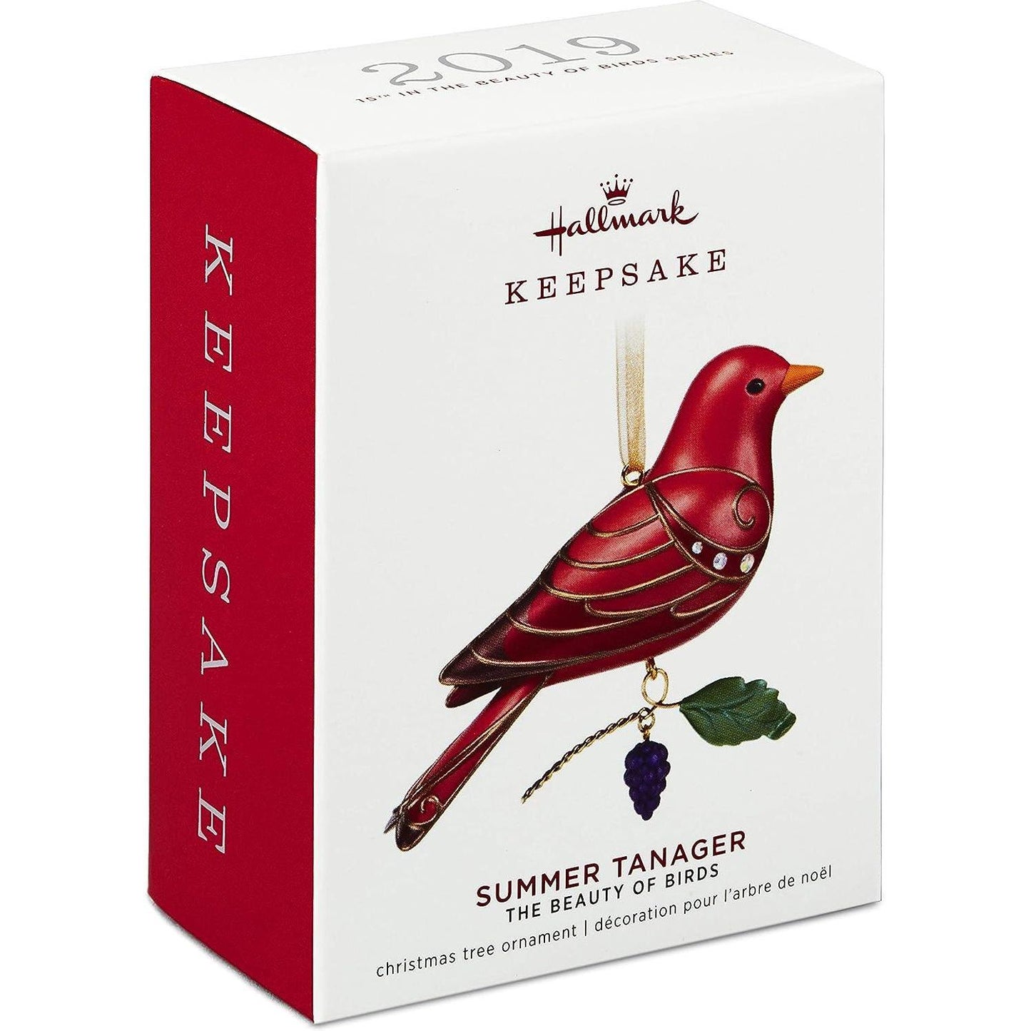 2019 Summer Tanager Hallmark Ornament (Beauty of Birds) QXR9417