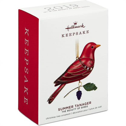 2019 Summer Tanager Hallmark Ornament (Beauty of Birds) QXR9417