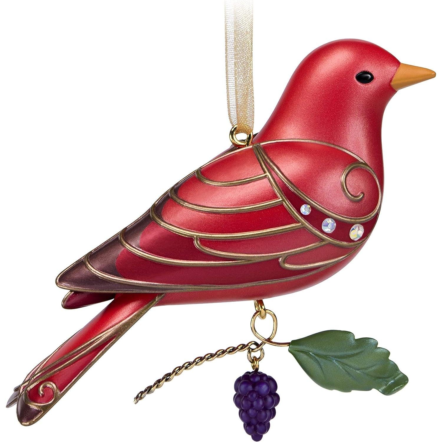 2019 Summer Tanager Hallmark Ornament (Beauty of Birds) QXR9417