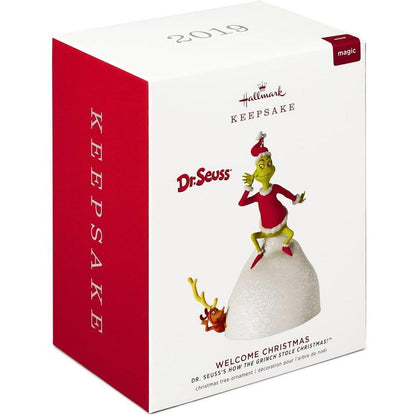2019 Welcome Christmas Hallmark Ornament (The Grinch) QXI3897