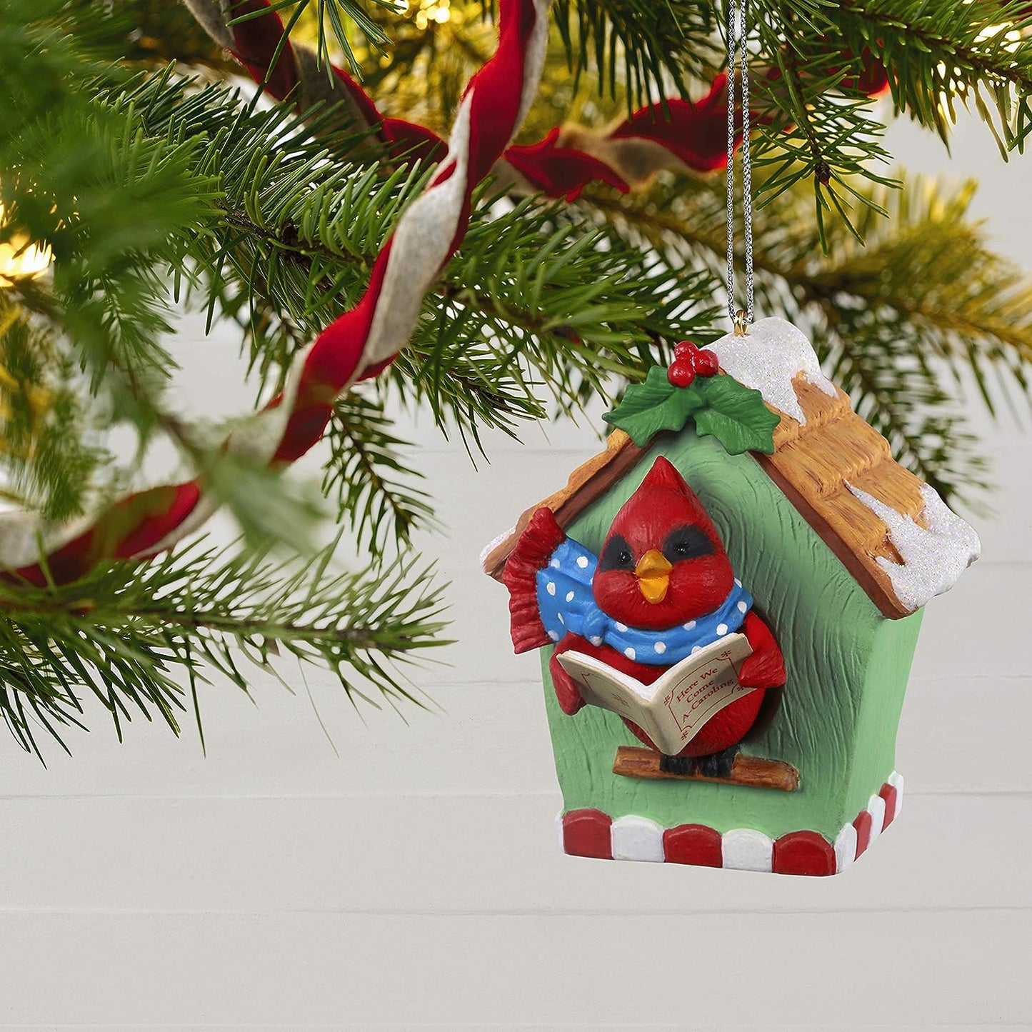 2020 Caroling Cardinal Hallmark Ornament (Bird) QGO2041