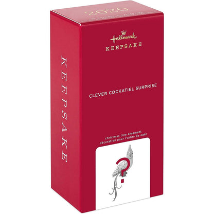 2020 Clever Cockatiel Surprise Hallmark Ornament QG02004