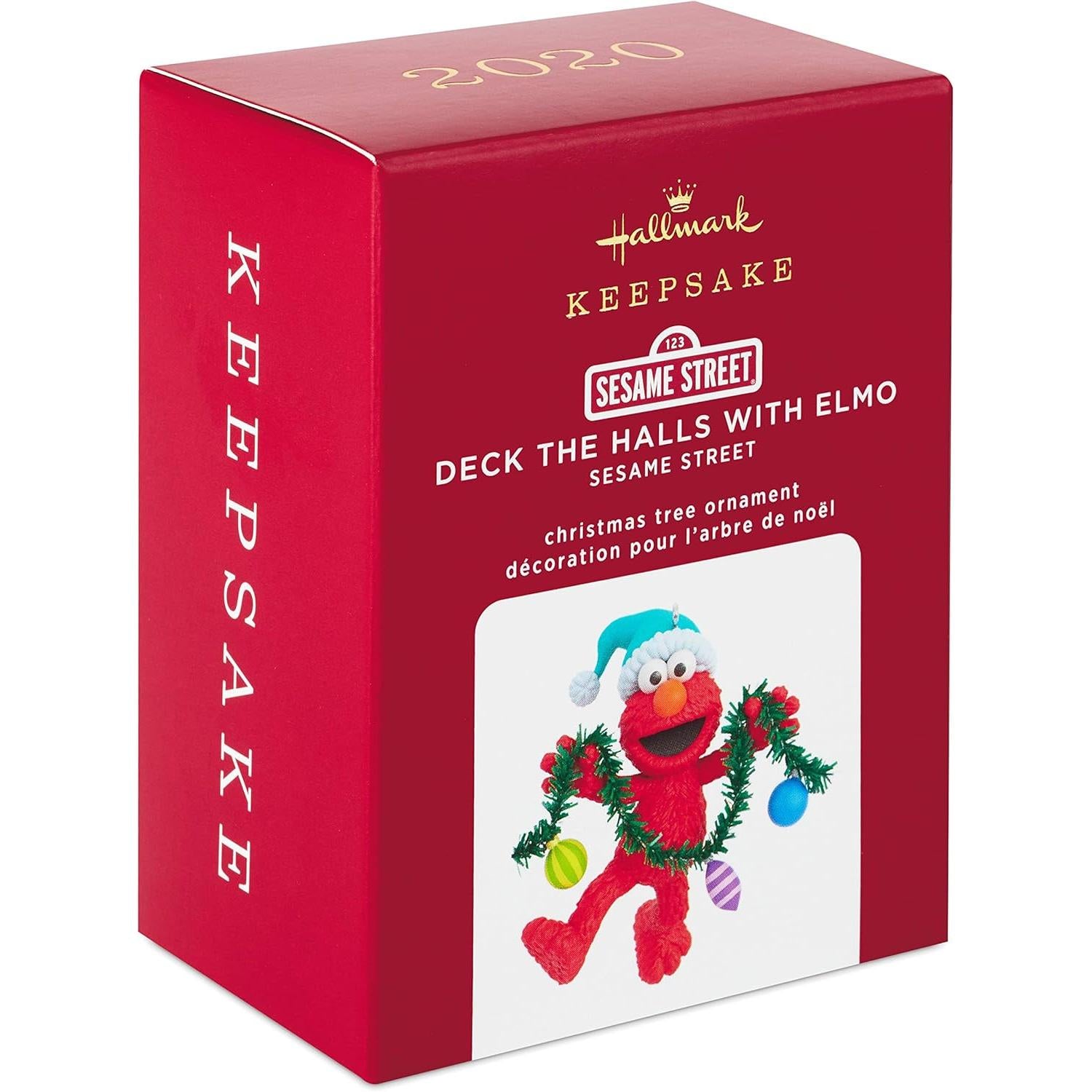 2020 Deck The Halls With Elmo Hallmark Ornament (Sesame Street) QXI2291