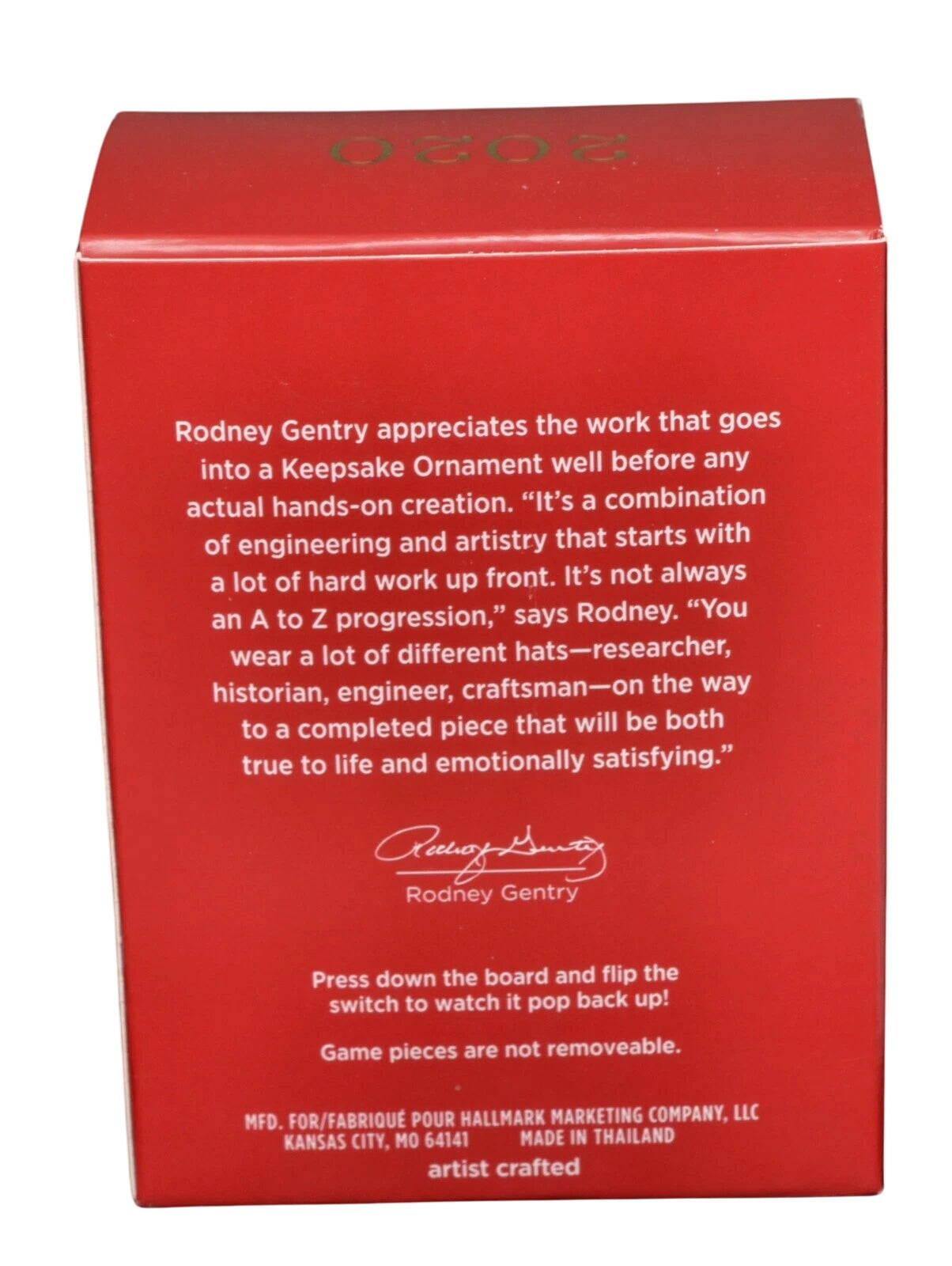 2020 Perfection Hallmark Ornament (Hasbro) QXI2731