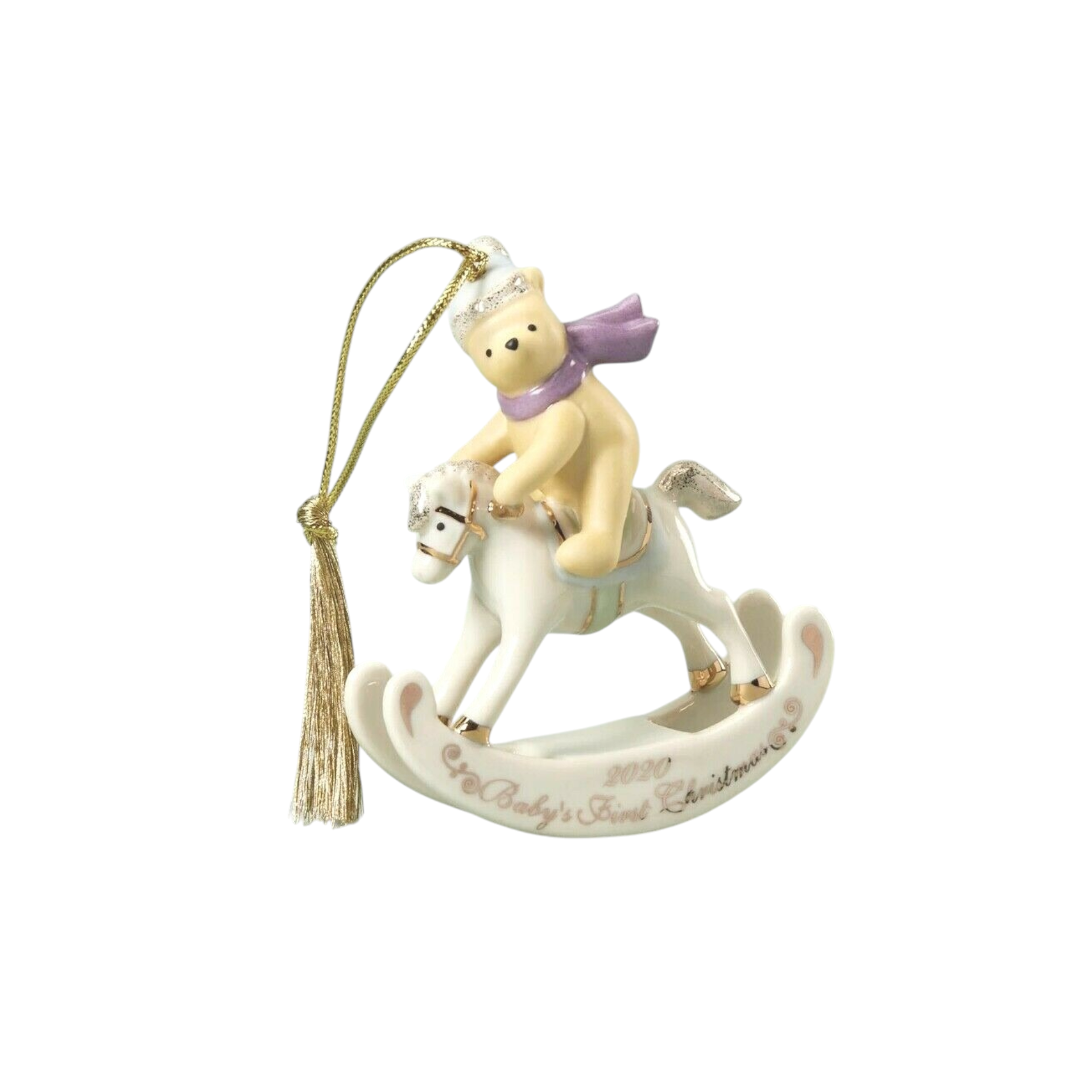 2020 Baby's First Christmas Winnie the Pooh Lenox Ornament 890079 Image1