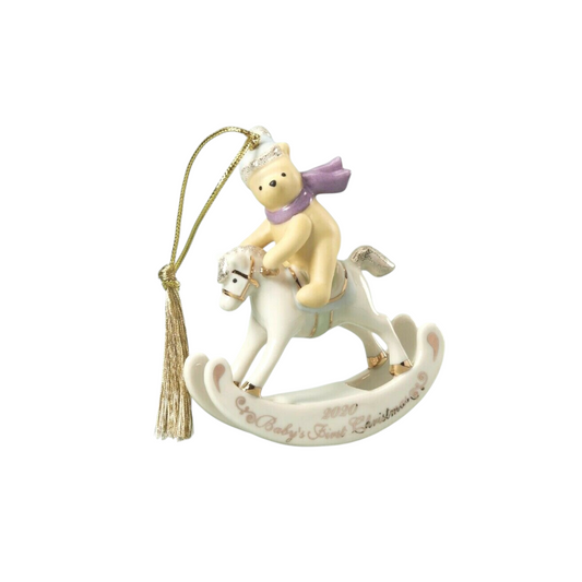 2020 Baby's First Christmas Winnie the Pooh Lenox Ornament 890079 Image1