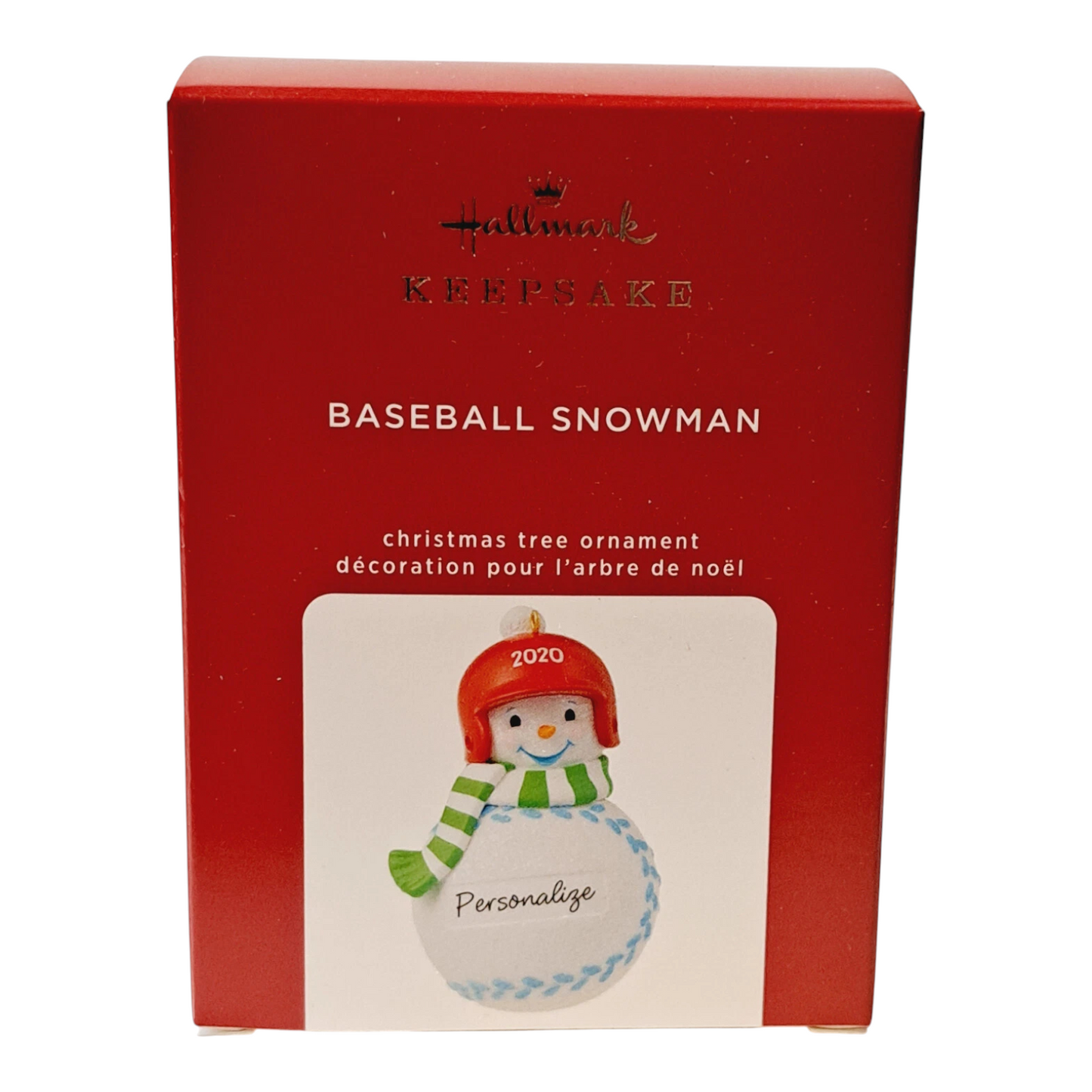 2020 Baseball Snowman Hallmark Ornament (Baseball) QGO1791