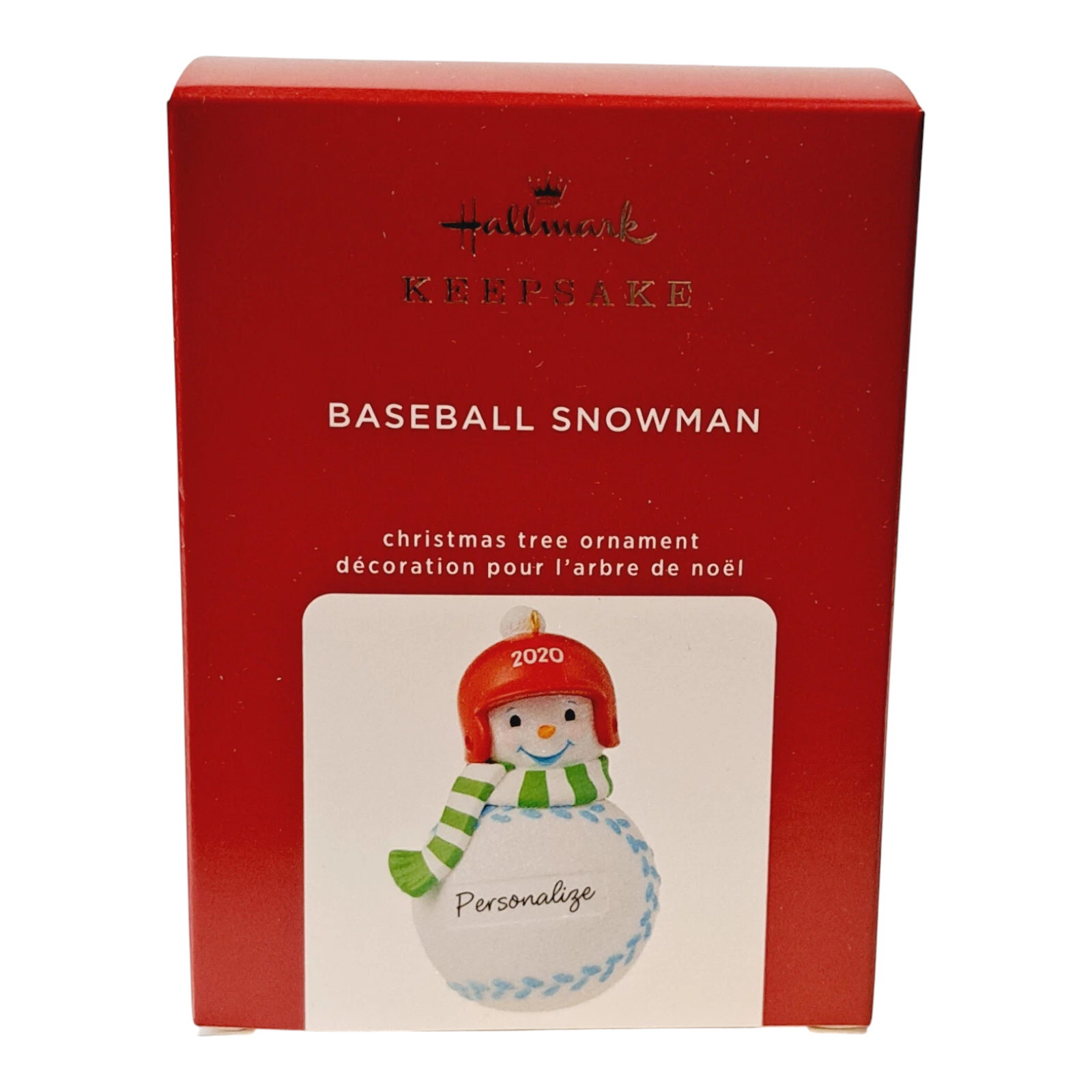 2020 Baseball Snowman Hallmark Ornament (Baseball) QGO1791