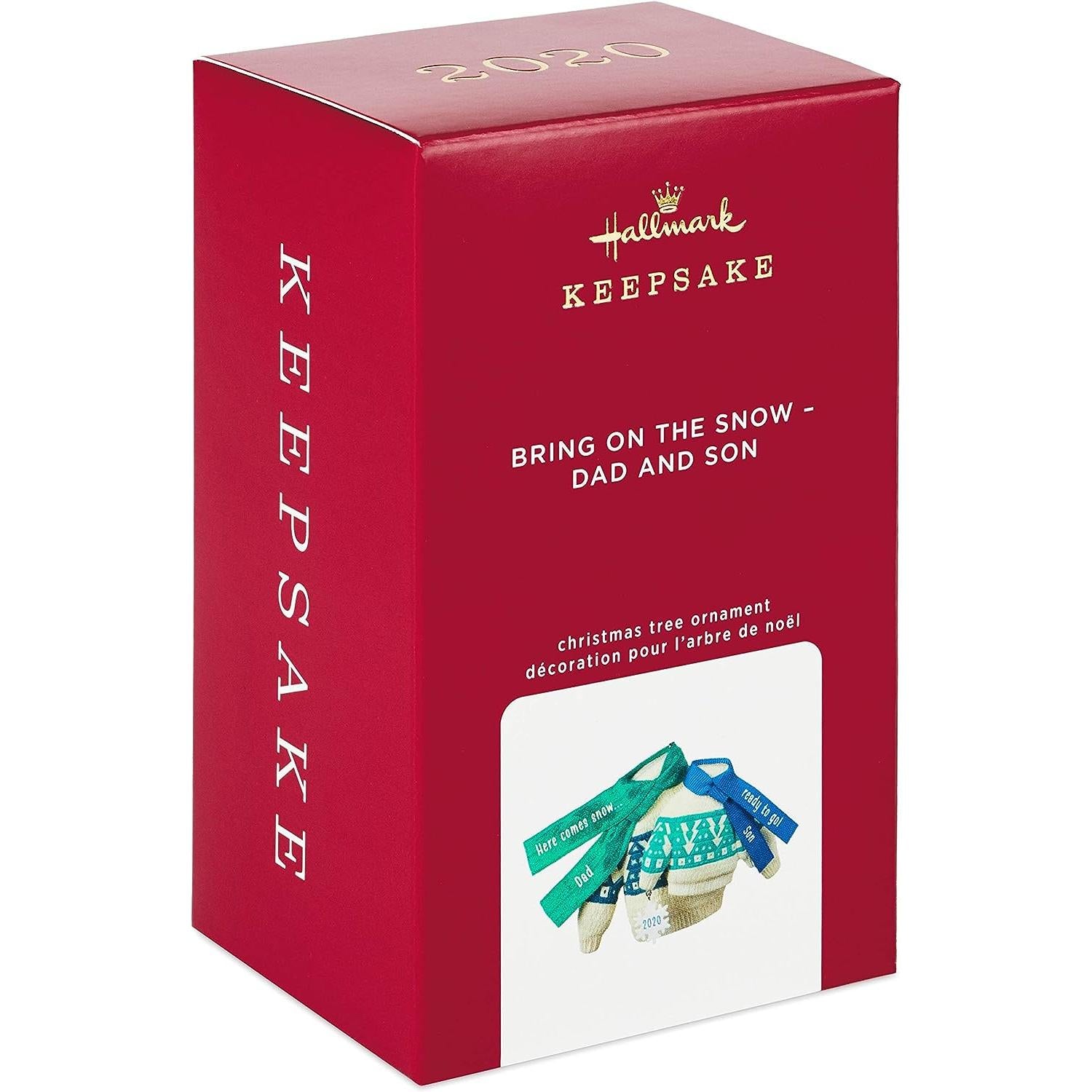 2020 Bring on the Snow - Dad and Son Hallmark Ornament (Family) QGO1694