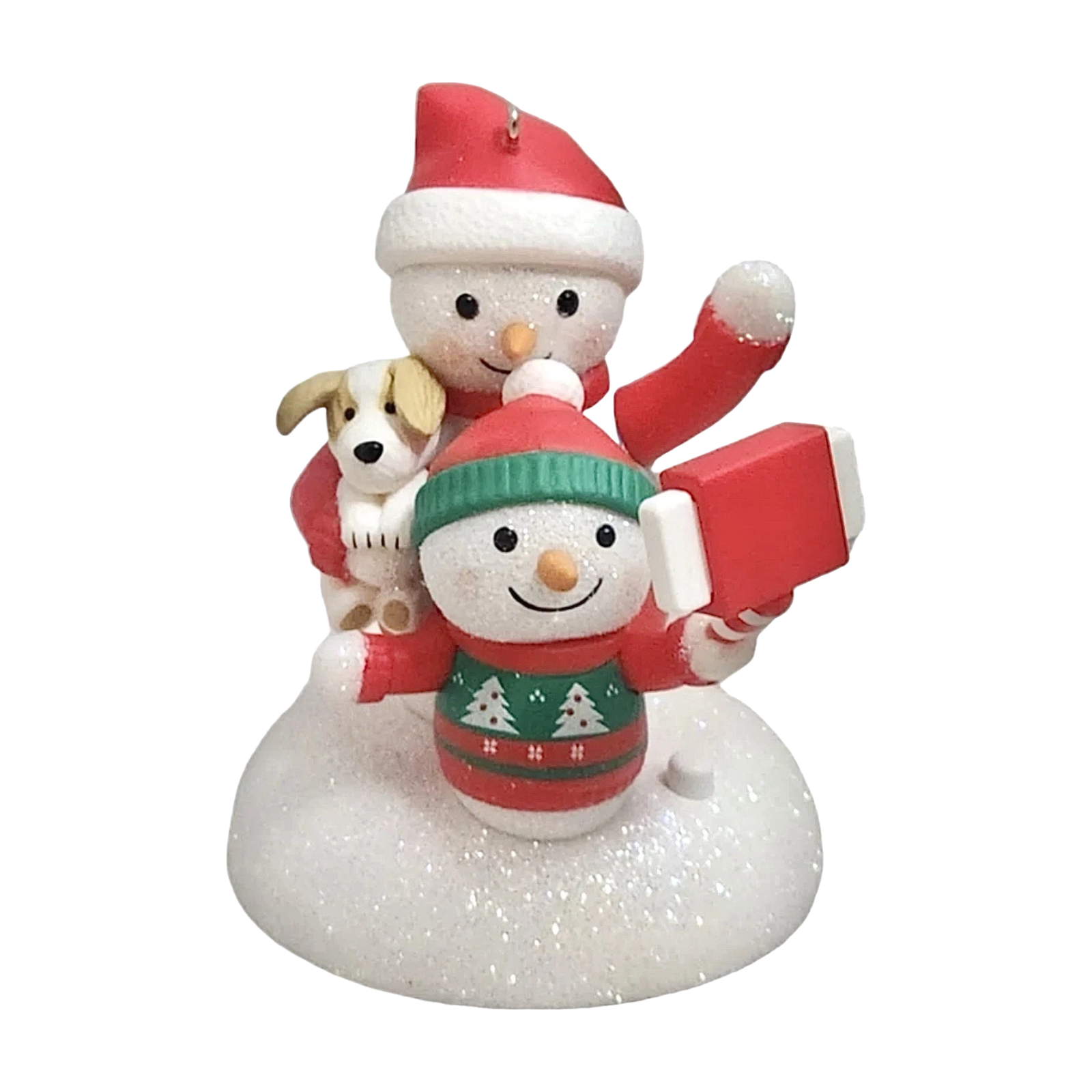 2020 Cozy Christmas Selfie Hallmark Ornament (Snowmen) QGO1831 Image1