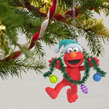 2020 Deck The Halls With Elmo Hallmark Ornament (Sesame Street) QXI2291