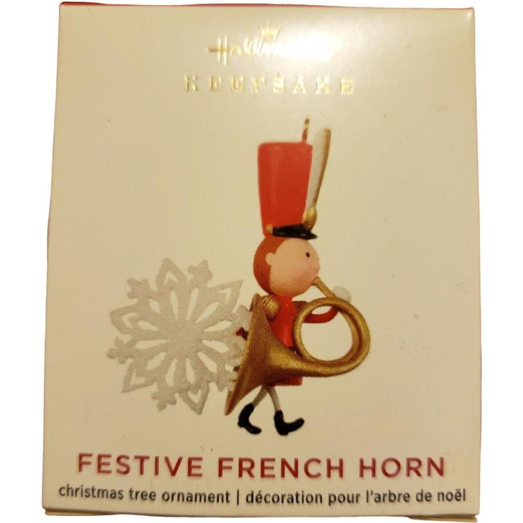 2020 Festive French Horn Hallmark Ornament (Musical Soldiers) LPR3441