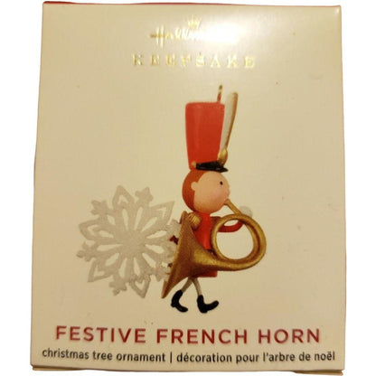 2020 Festive French Horn Hallmark Ornament (Musical Soldiers) LPR3441