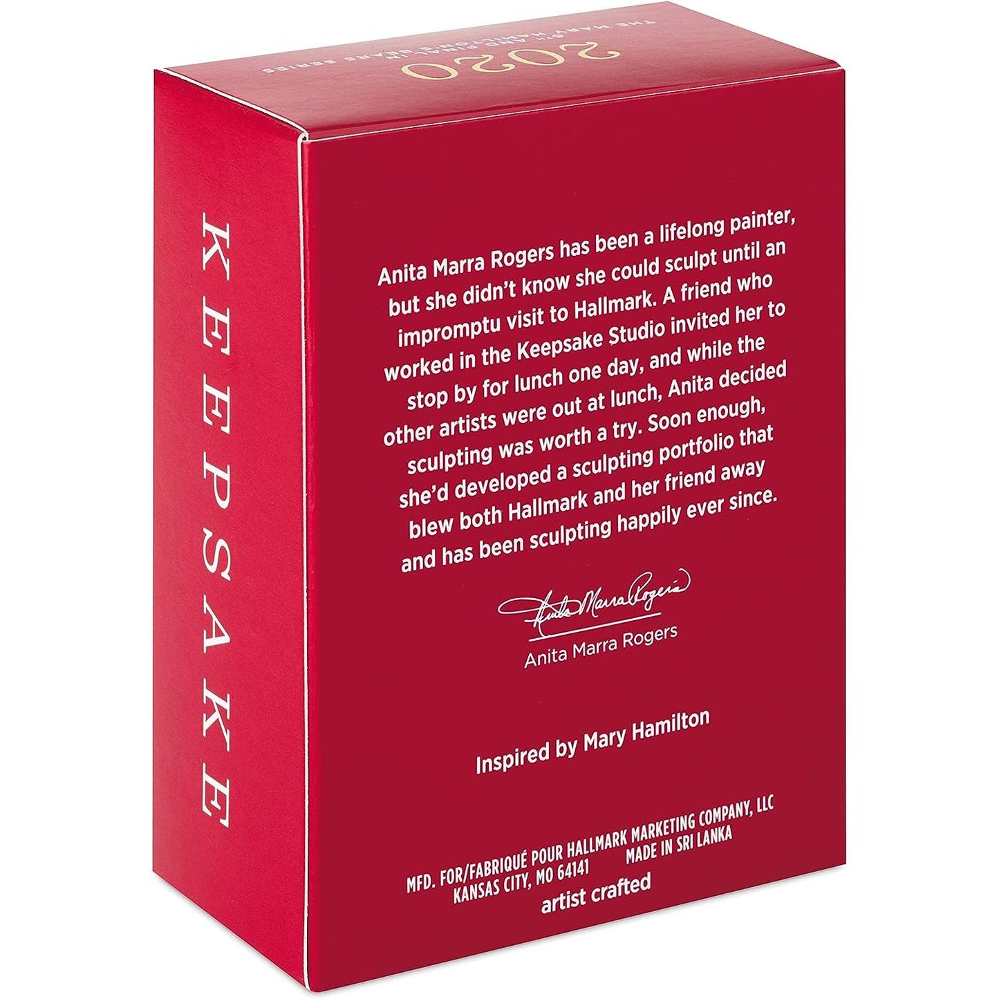 2020 Ho-Ho-Holiday Bear Hallmark Ornament (Mary Hamilton's Bears) QXR9154