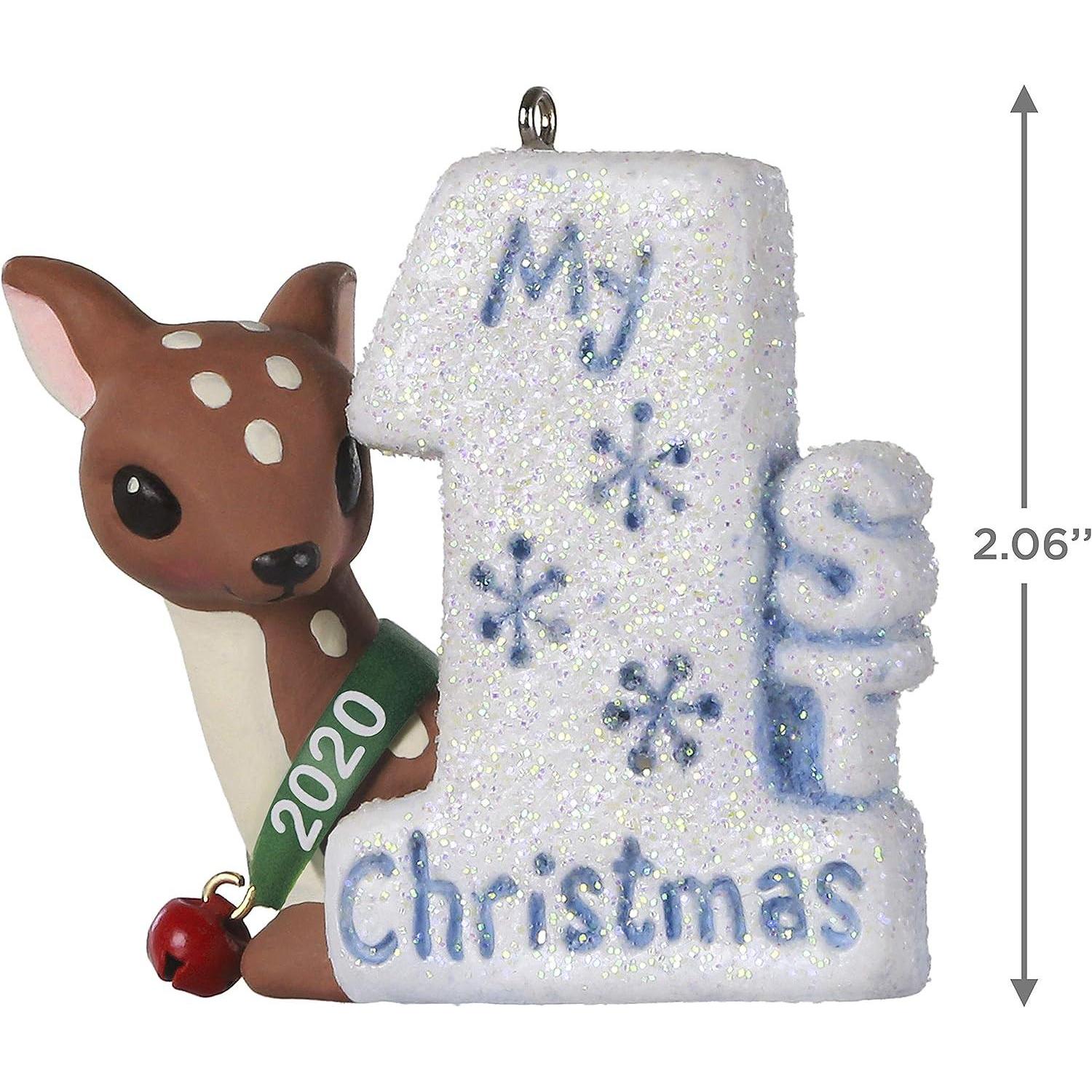 2020 My 1st Christmas Baby Deer Hallmark Ornament (Baby's First Christmas) QGO1901