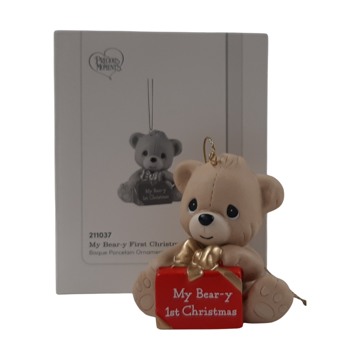 2020 My Bear-y First Christmas Precious Bisque Ornament Precious Moments 211037 Image2