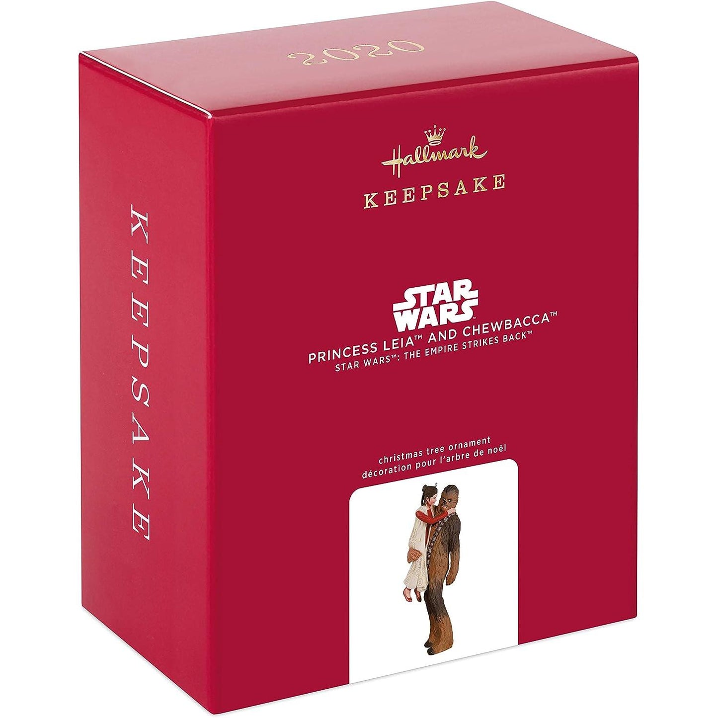 2020 Princess Leia and Chewbacca Hallmark Ornament (Star Wars) QXI6184