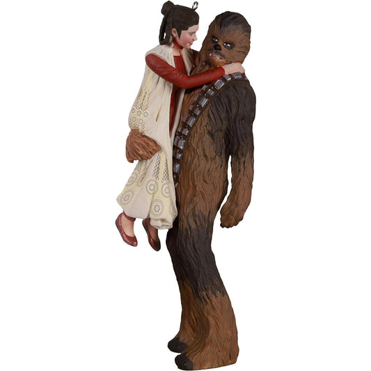 2020 Princess Leia and Chewbacca Hallmark Ornament (Star Wars) QXI6184