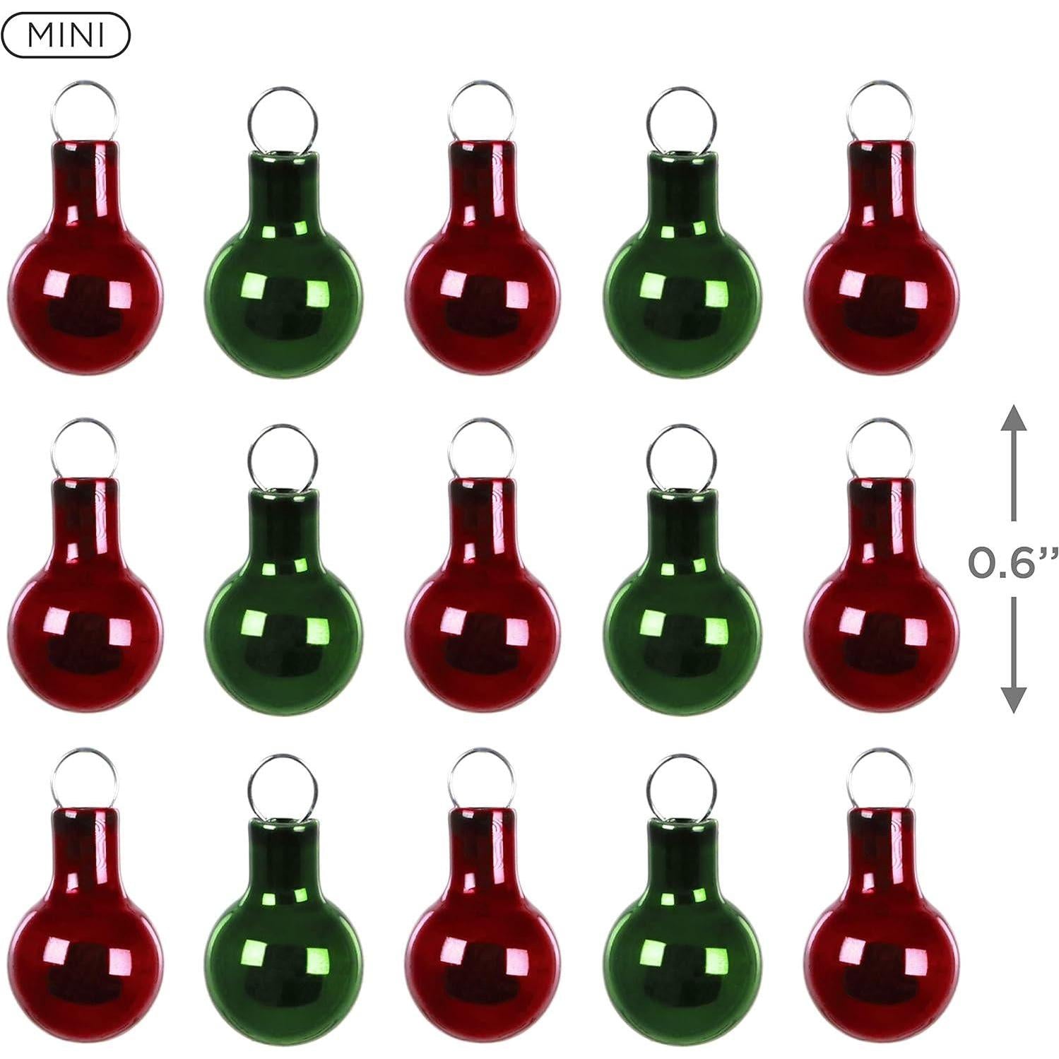 2020 Red and Green Miniature Hallmark Ornament (Ball) QSB6214